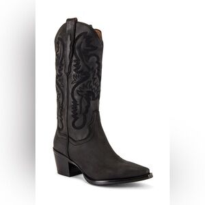Black Jeffrey Campbell cowboy boots in size 6.5